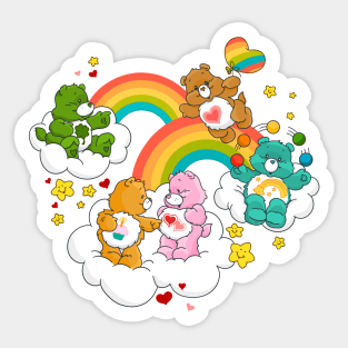 Care Bear Rainbow Nostalgic 80s Retro Vintage Childhood Cartoon Sticker